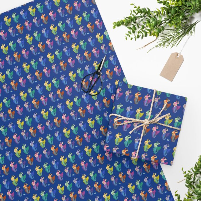 Wrapping Paper - MerCub Multi Color Mermen - Image 4