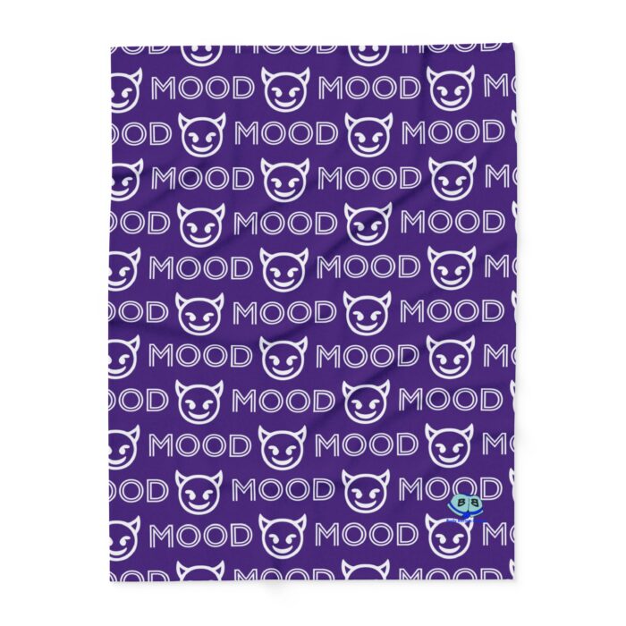 Arctic Fleece Blanket - Mood Devil Emoji