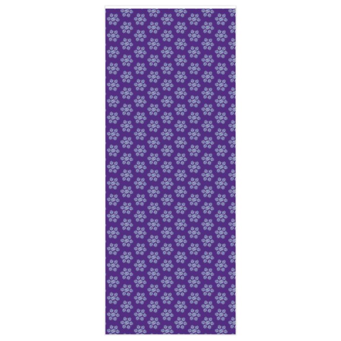 Wrapping Paper - Snowflake on Purple - Image 3