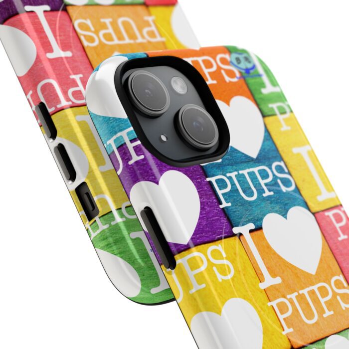 Tough Magnetic iPhone Cases - I Heart Pups - Image 2
