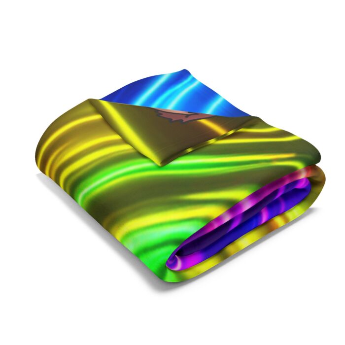 Arctic Fleece Blanket - Neon Circuit - Image 7