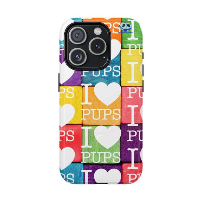 Tough Magnetic iPhone Cases - I Heart Pups - Image 4