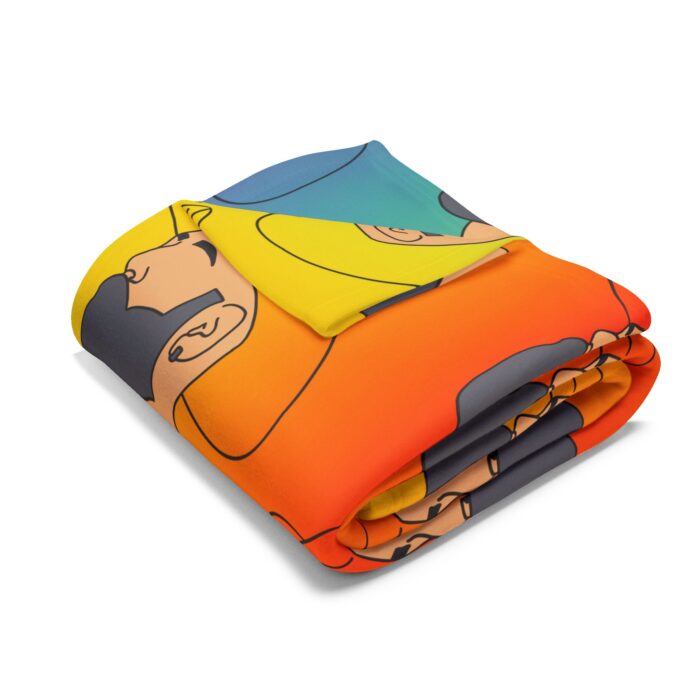 Arctic Fleece Blanket - Bearded Cowboy - Image 7