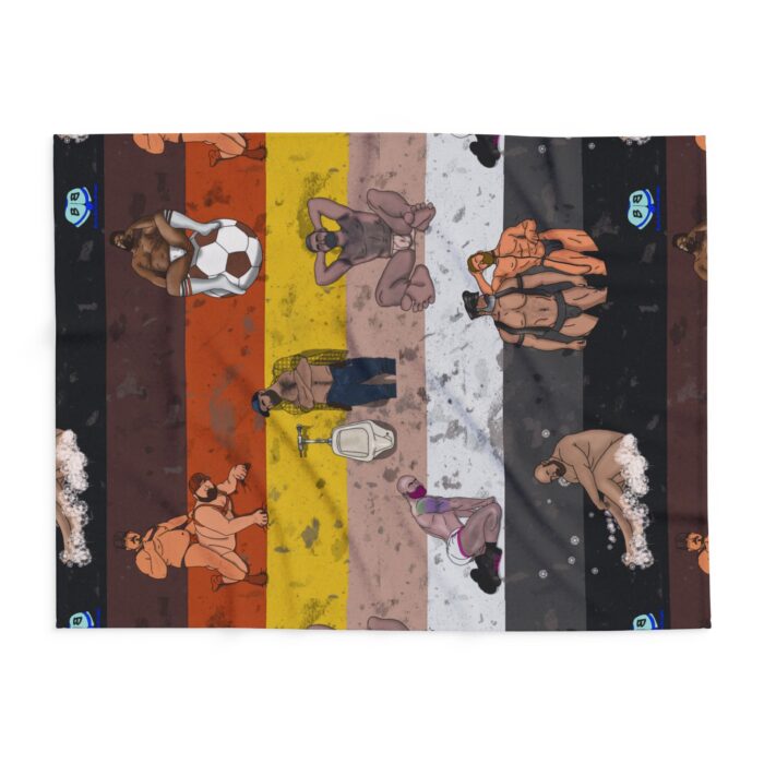 Arctic Fleece Blanket - Bear Collage - Image 5