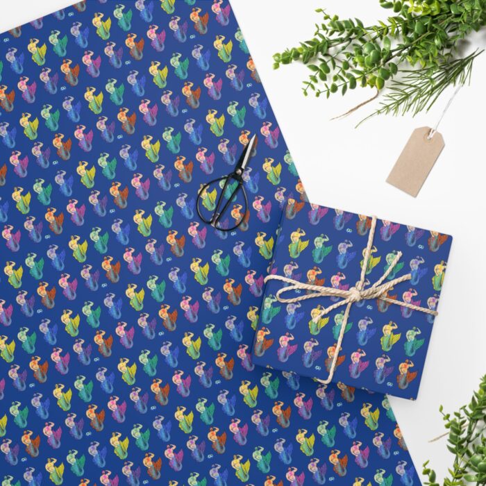 Wrapping Paper - MerCub Multi Color Mermen - Image 2