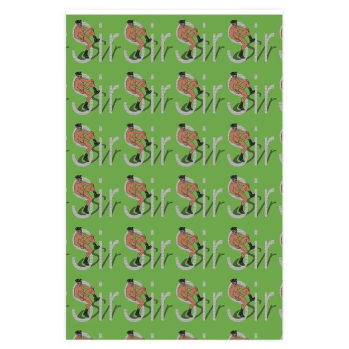 Wrapping Paper - Sir in Light Green