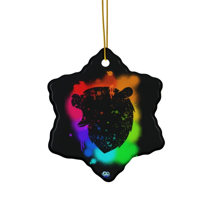 Ceramic Ornament - Bear Paint Rainbow - Image 4