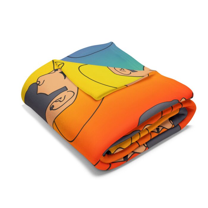 Arctic Fleece Blanket - Bearded Cowboy - Image 3