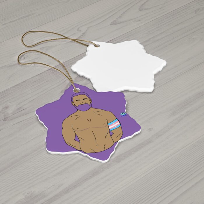 Ceramic Ornament - Trans Pride - Image 5