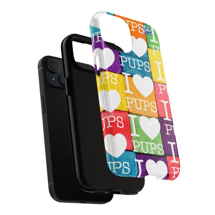 Tough Magnetic iPhone Cases - I Heart Pups - Image 3