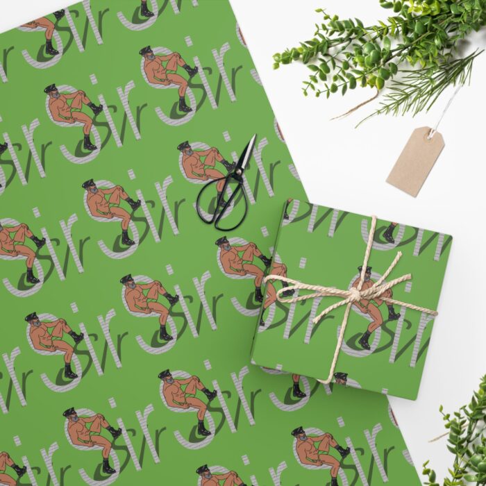 Wrapping Paper - Sir in Light Green - Image 2