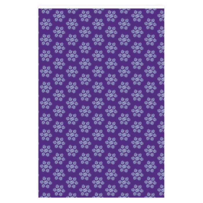 Wrapping Paper - Snowflake on Purple