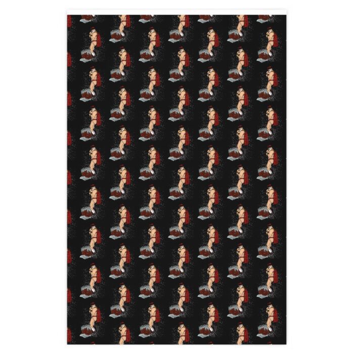 Wrapping Paper - Santa's Sack on Black