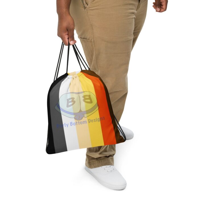 Drawstring bag - 2 Sided Print - Bear Brotherhood Pride Flag