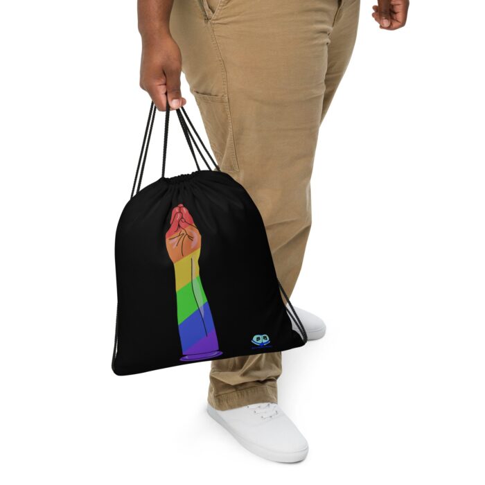 Drawstring bag - 2 Sided Print - Handy Stripes