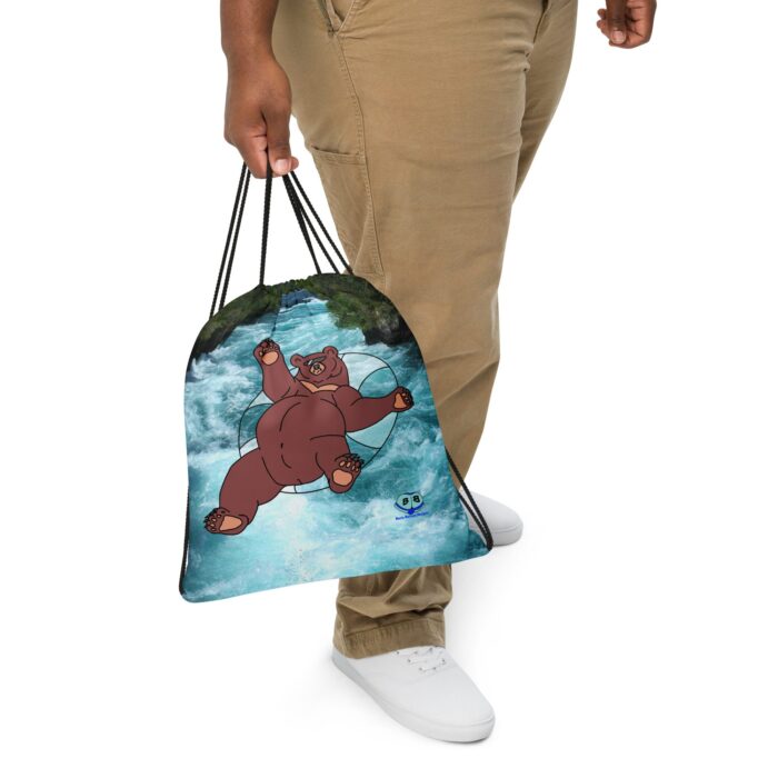Drawstring bag - 2 Sided Print - Inner Tube Bear