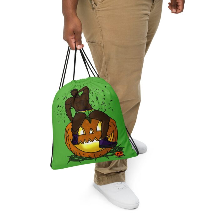 Drawstring bag - 2 Sided Print - Jack O Lantern Halloween