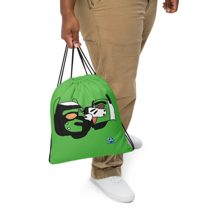 Drawstring bag - 2 Sided Print - Lick (Pup Masks)