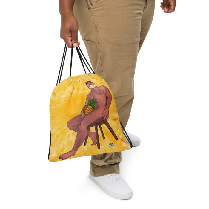 Drawstring bag - 2 Sided Print - Pineapple Makes It Sweet