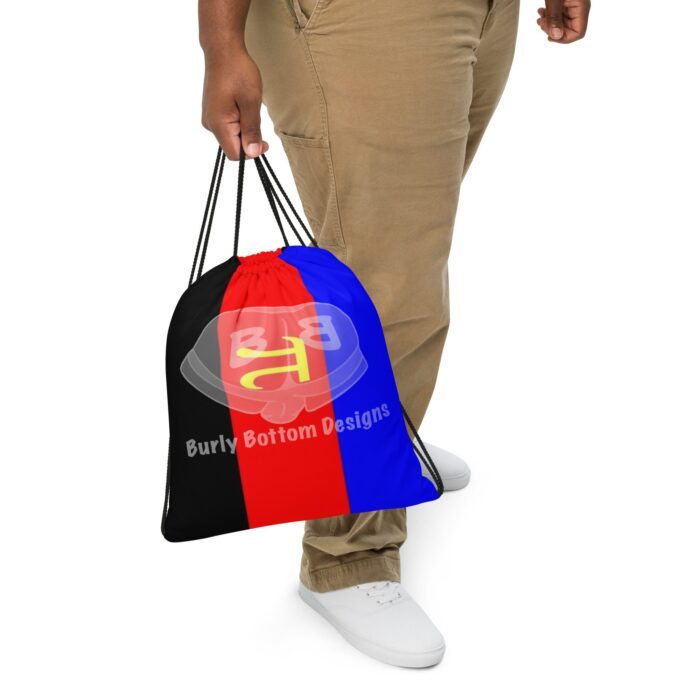 Drawstring bag - 2 Sided Print - Polyamory Pride Flag