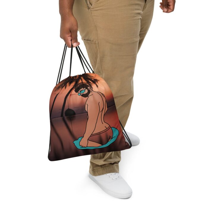 Drawstring bag - 2 Sided Print - Pool Boy