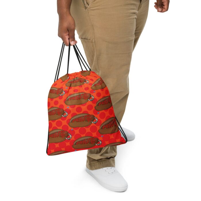 Drawstring bag - 2 Sided Print - Real Bad Hotdog