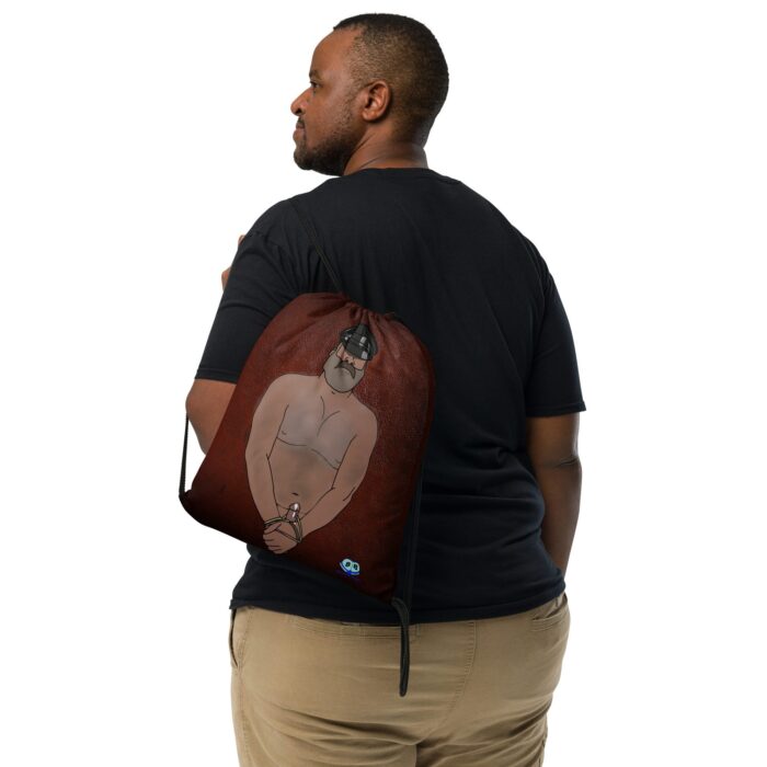 Drawstring bag - 2 Sided Print - Hairy Daddy - Image 2