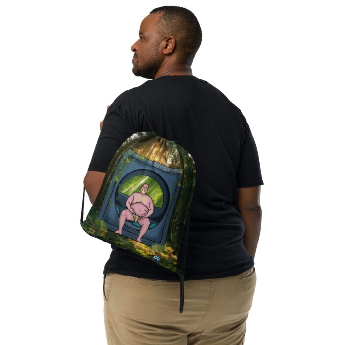 Drawstring bag - 2 Sided Print - Heavy Meditation - Image 2