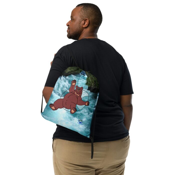 Drawstring bag - 2 Sided Print - Inner Tube Bear - Image 2