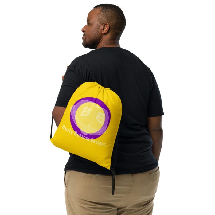 Drawstring bag - 2 Sided Print - Intersex Pride Flag - Image 2