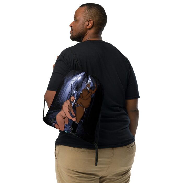 Drawstring bag - 2 Sided Print - Let's Get These Off - Image 2