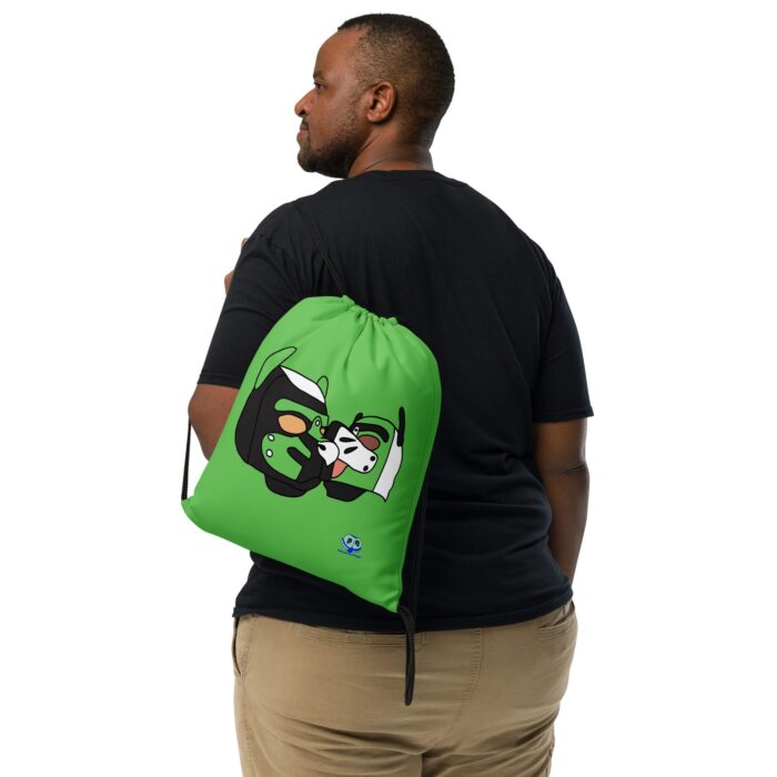 Drawstring bag - 2 Sided Print - Lick (Pup Masks) - Image 2