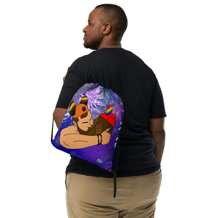 Drawstring bag - 2 Sided Print - Magical Kiss - Image 2