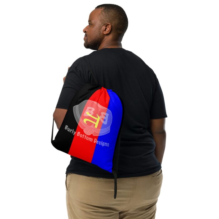 Drawstring bag - 2 Sided Print - Polyamory Pride Flag - Image 2