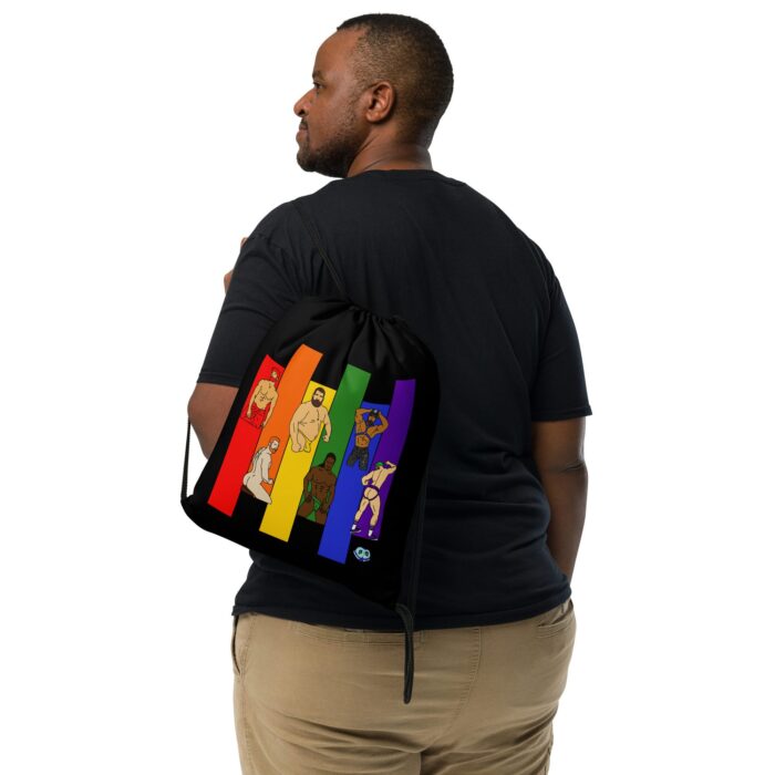 Drawstring bag - 2 Sided Print - Pride Columns - Image 2