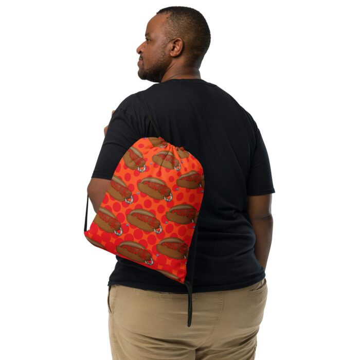 Drawstring bag - 2 Sided Print - Real Bad Hotdog - Image 2