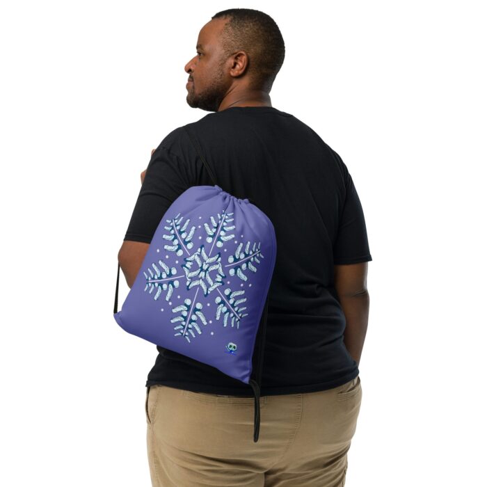 Drawstring bag - 2 Sided Print - Snowflake - Image 2
