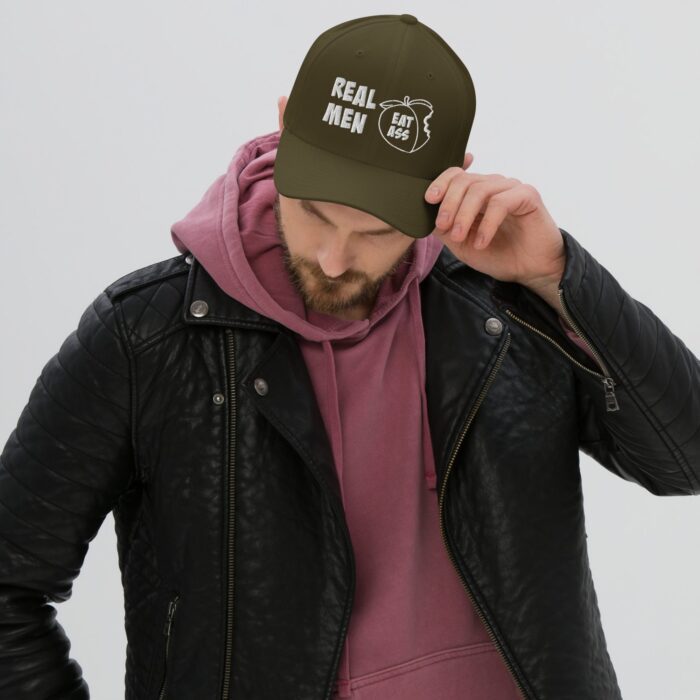 Structured Twill Cap - Real Men Eat Ass - Image 6