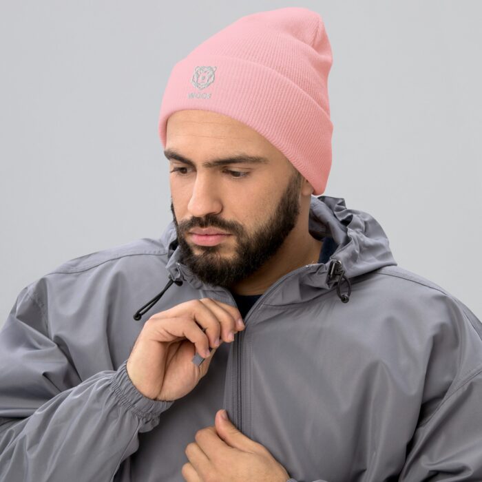 Cuffed Beanie - Geometric Bear Woof - Image 11