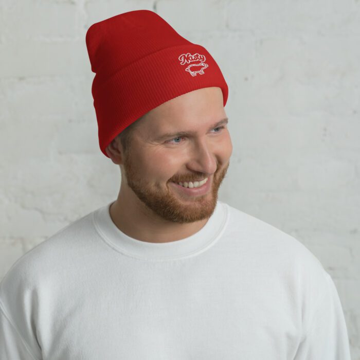 Cuffed Beanie - Nasty Little Piggy - Image 6