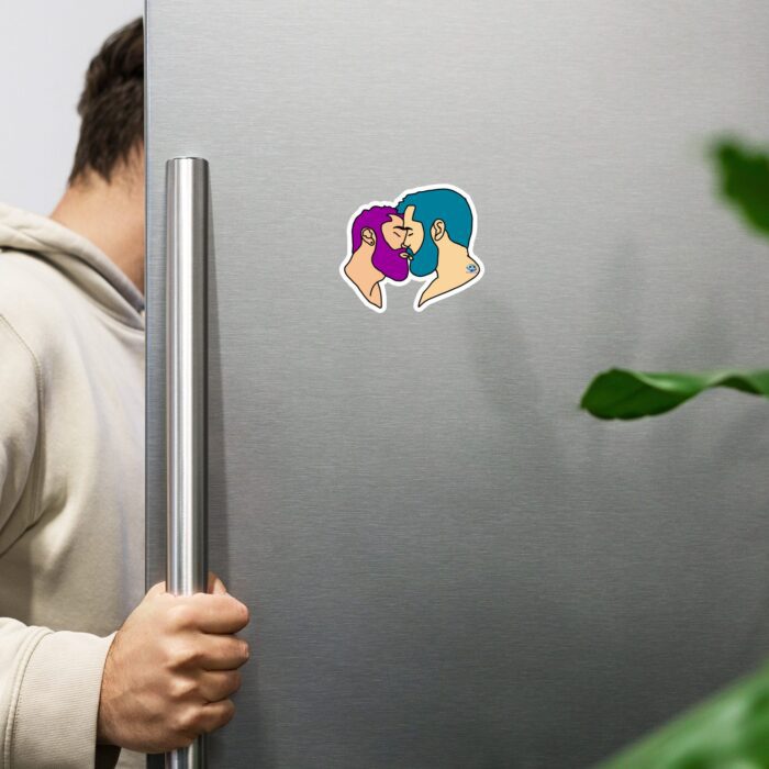 Novelty Magnet - Bearded Kiss