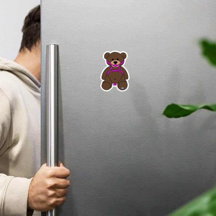 Novelty Magnet - Bondage Teddy Bear with Butt Plug