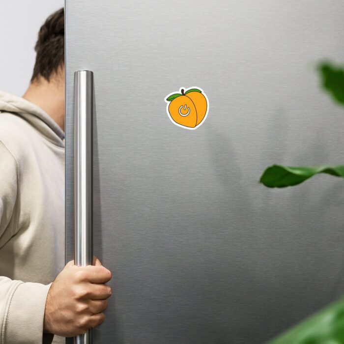 Novelty Magnet - Power Bottom Peach