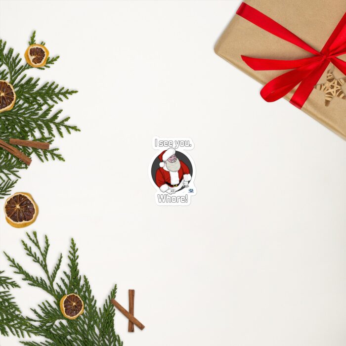 Vinyl Stickers - Santa Sees You - Image 3