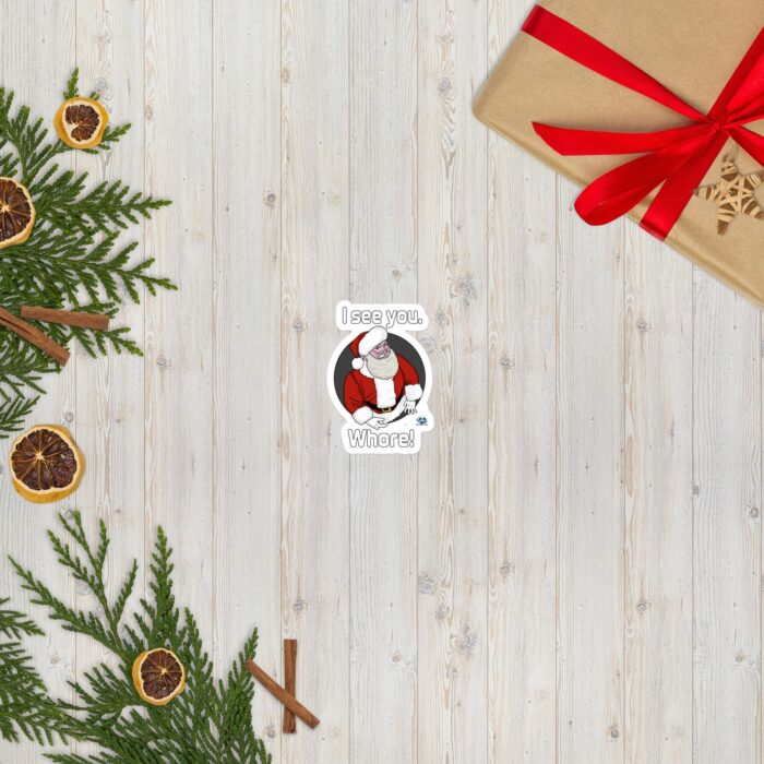 Vinyl Stickers - Santa Sees You - Image 2