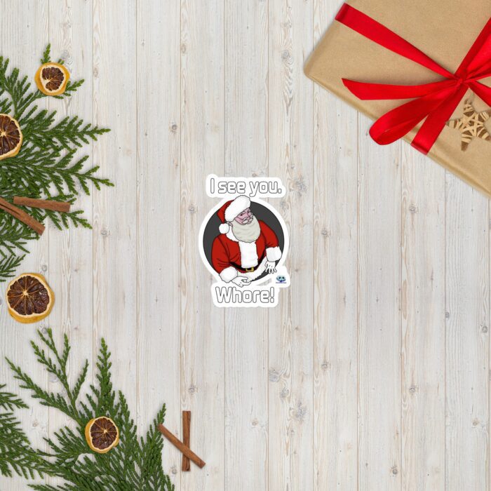 Vinyl Stickers - Santa Sees You - Image 4