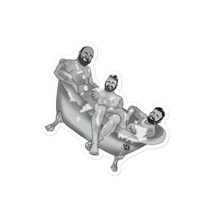 Vinyl Stickers - Three Bears in a Tub - Image 3