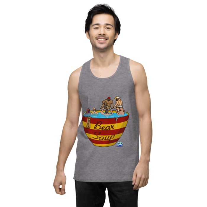Men’s premium tank top - Bear Soup - Image 42