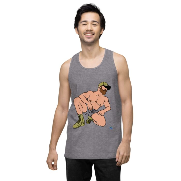 Men’s premium tank top - Combat Boots - Image 42