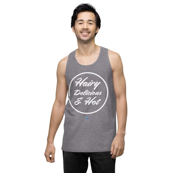 Men’s premium tank top - Hot Hairy Delicious - Image 42
